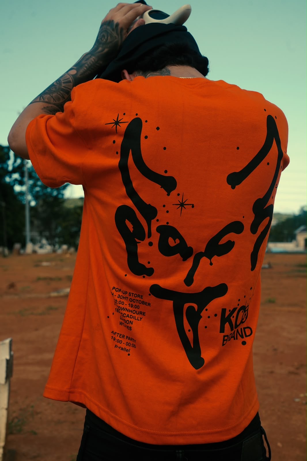 Demon tee orange