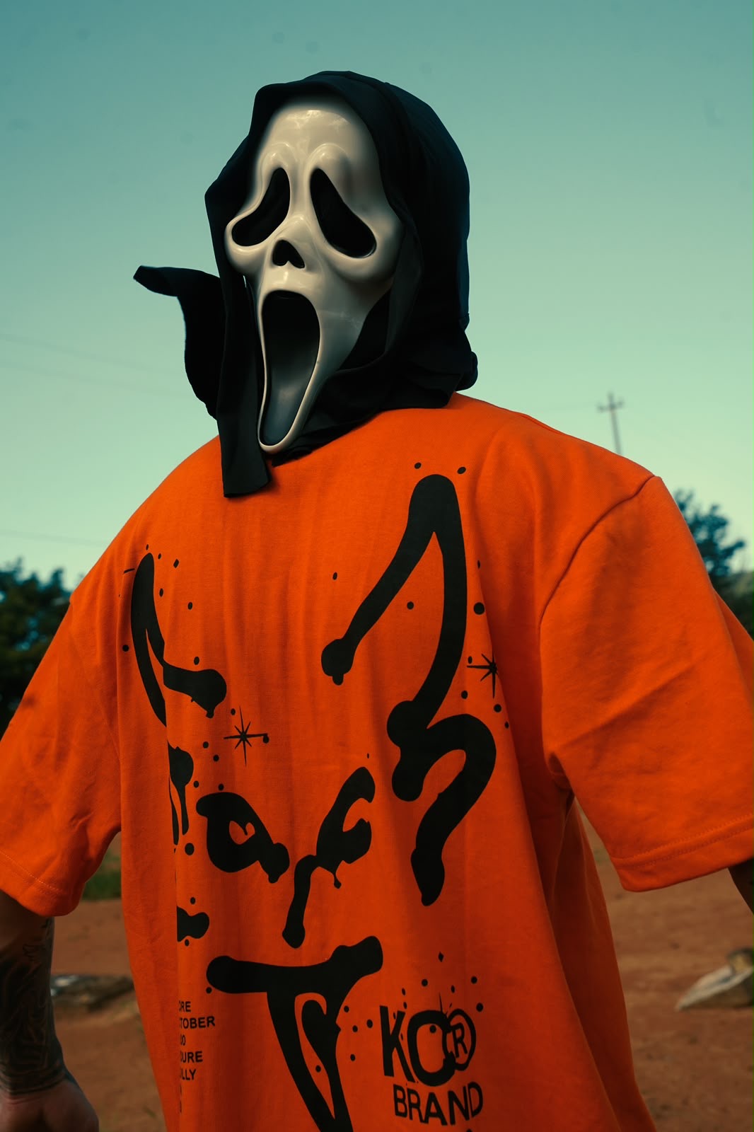 Demon tee orange